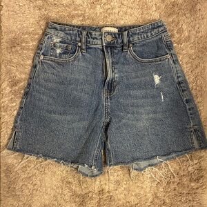 Pacsun Curve High-Rise Distressed Shorts